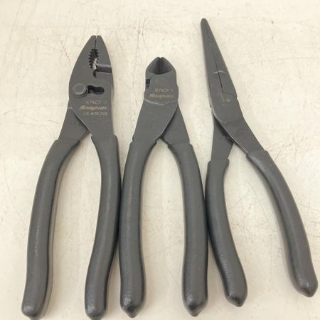  Snap-on スナップオン スナップオン プライヤー ニッパー ペンチセット 96ACF/87ACF/47ACF ブラック