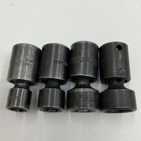  MAC TOOLS マック 3/8DR インパクトユニバーサルソケット 12mmr/14mmr/17mmr/19mmr ブラック