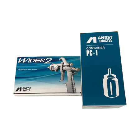  ANEST IWATA アネスト岩田 スプレーガン  WIDER2-25W1S ブルー PC-1 1000ml カップ付