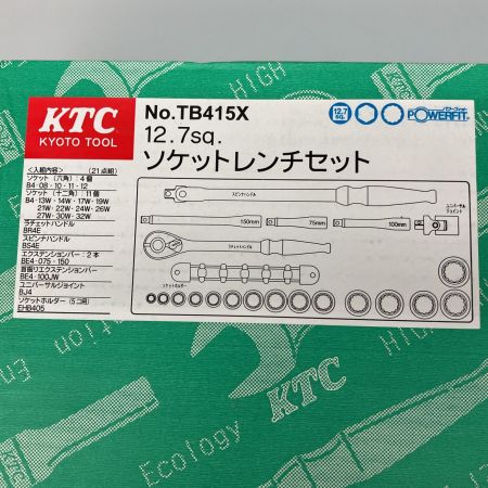  KTC ケーティーシー 12.7sp 1/2 ソケットレンチセット  TB415X