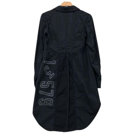  BLACK COMME des GARCONS 再構成 燕尾服風ジャケット チェック S  AD2021 1H-J016