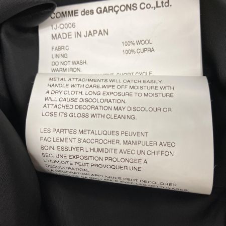  BLACK COMME des GARCONS AD2022 ハートスタッズ プリーツロングワンピース  XS AD2022 1J-O006 ブラック