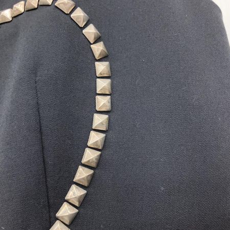  BLACK COMME des GARCONS AD2022 ハートスタッズ プリーツロングワンピース  XS AD2022 1J-O006 ブラック