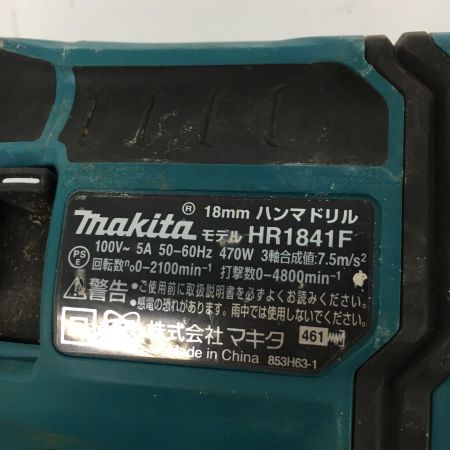  MAKITA マキタ 18mm ハンマドリル MAKITA HR1841F 本体のみ ストッパボール欠品 HR1841F