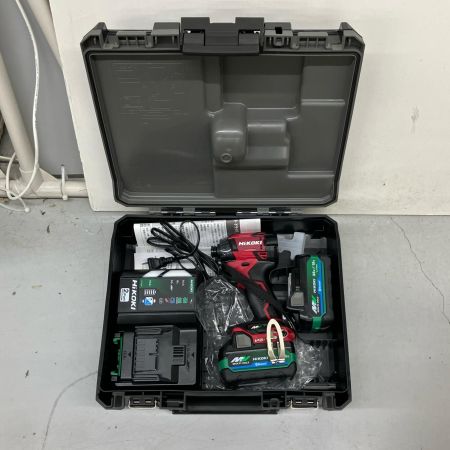 HiKOKI ハイコーキ インパクトドライバ 充電器・充電池2個・ケース付 J5502574 U2513 2503AB WH36DD(2XHRSZ) レッド