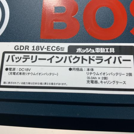  BOSCH ボッシュ 充電インパクトドライバー（18V）フルセット GDR18V-EC6
