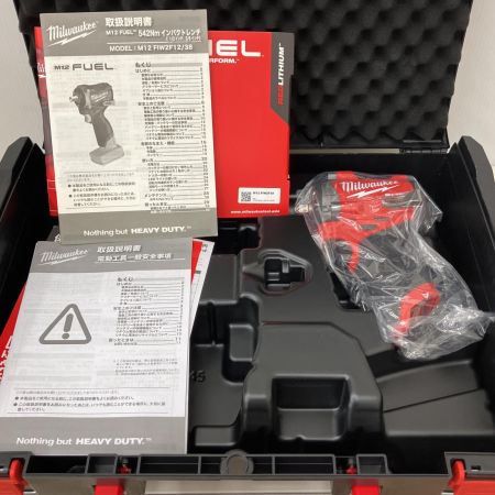  Milwaukee 3/8インチ　インパクトレンチ 　ケース付 M12 FIW2F38 レッド