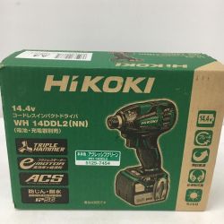 △△ HiKOKI ハイコーキ 14.4v インパクトドライバ WH14DDL2(NN) グリーン Sランク