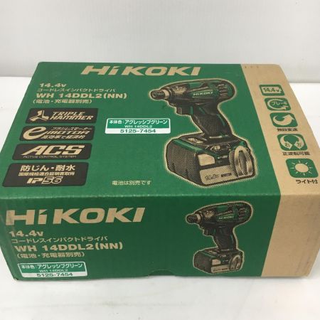  HiKOKI ハイコーキ 14.4v インパクトドライバ WH14DDL2(NN) グリーン