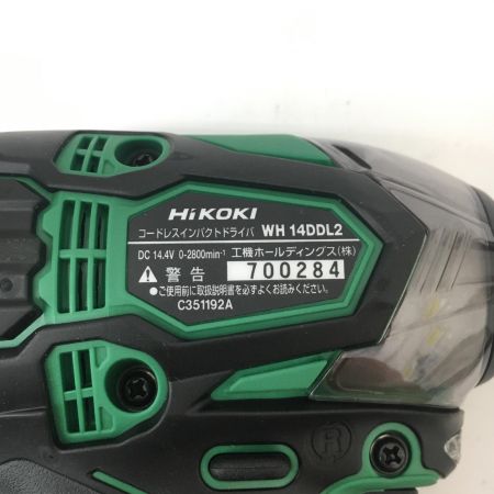  HiKOKI ハイコーキ 14.4v インパクトドライバ WH14DDL2(NN) グリーン