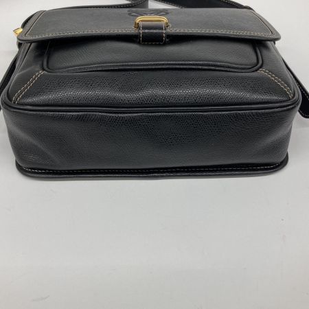  LOEWE ロエベ  ショルダーバッグ フラップ アナグラム型押し オールド ブラック
