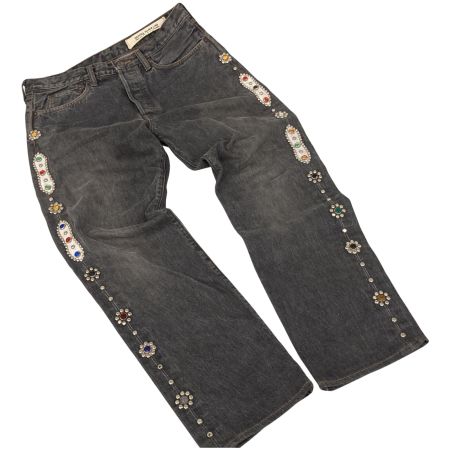  KAPITAL キャピタル 14 Oz Denim 5P Monkey Cisco Gemstone Pants W34 EK-1243