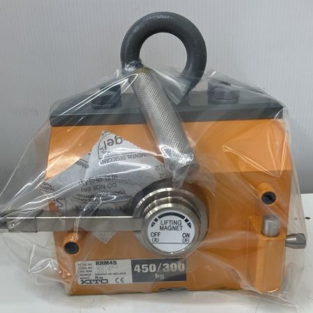  KITO キトー スーパーマグ 450/300kg　平鋼・丸鋼兼用 リフティングマグネット KRM45