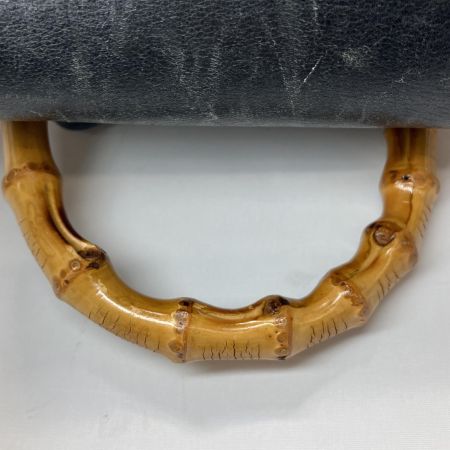  GUCCI グッチ レザー バンブー ミニ リュック 一部破損有 003-2034-0030 ブラック