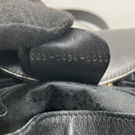  GUCCI グッチ レザー バンブー ミニ リュック 一部破損有 003-2034-0030 ブラック