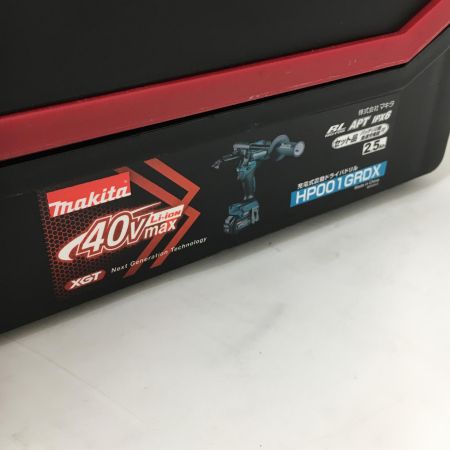  MAKITA マキタ 40V 充電式ドライバドリル　(バッテリーBL4025×2、充電器DC40RA、ケース付)  HP001GRDX