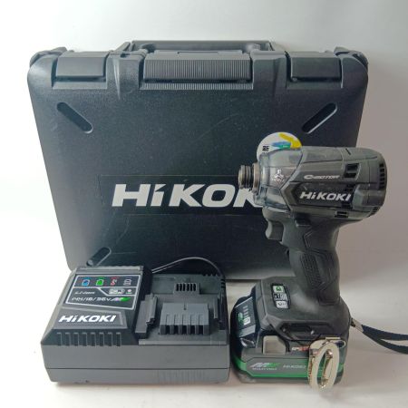 HiKOKI ハイコーキ インパクトドライバ WH18DC ブラック 充電池1個・充電器・ケース付 コードレス式 18v