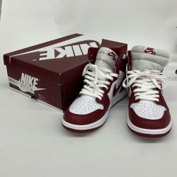 △△ NIKE ナイキ スニーカー AIR JORDAN 1 RETRO HIGH OG  ARTISANAL RED 28.5cm DZ5485-160 ホワイト*エンジ Aランク