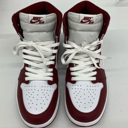  NIKE ナイキ スニーカー AIR JORDAN 1 RETRO HIGH OG  ARTISANAL RED 28.5cm DZ5485-160 ホワイト*エンジ