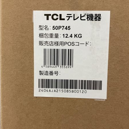  TCL 液晶テレビ 50V型 4K対応 YouTube 対応 50P746