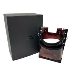 KNICKS 鳶職向仕様ツーウェイタイプアドバンガラス革2段腰袋 レッド ADV-201TB-R ブラウン Sランク