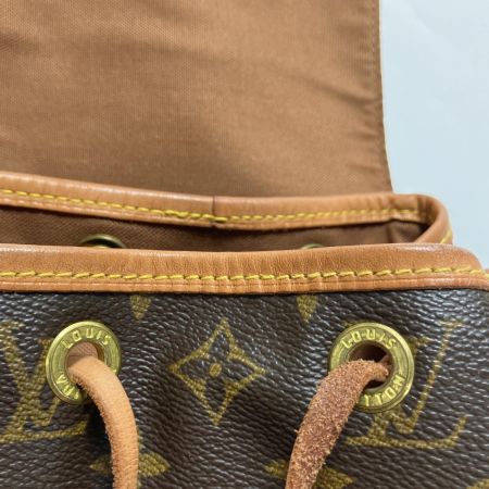  LOUIS VUITTON ルイヴィトン リュック モノグラム モンスリMM M51136 ブラウン
