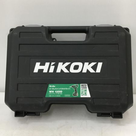  HiKOKI ハイコーキ 10.8v　充電式インパクトドライバ　　充電器・充電池2個・ケース付 WH12DD グリーン