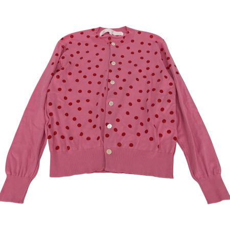 COMME des GARCONS コムデギャルソン TAO ドット柄カーディガン AD2024 TO-N015 ピンク