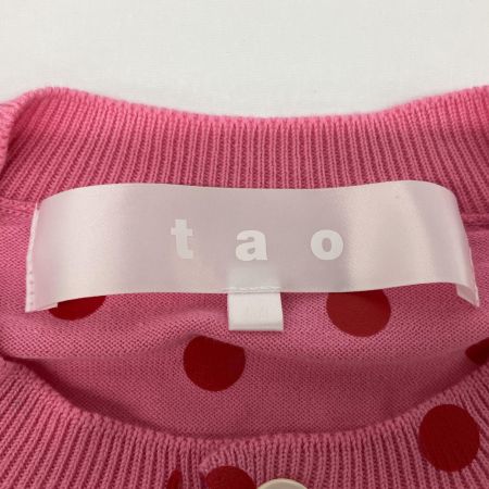  COMME des GARCONS コムデギャルソン TAO ドット柄カーディガン AD2024 TO-N015 ピンク