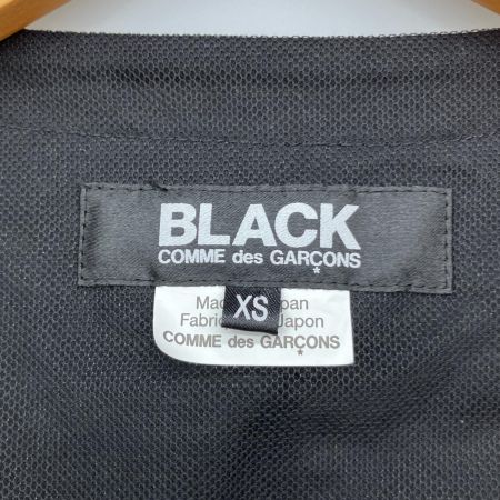  BLACK COMME des GARCONS ナイロンチュール立体格子ワンピース  1O-A004 ブラック