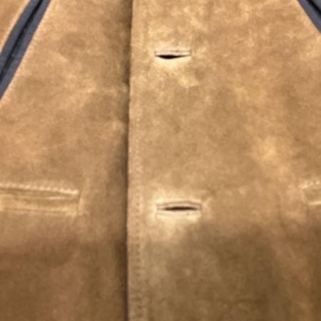  SAINT LAURENT スウェードジャケット クルミボタン レザー SIZE 46  ブラウン