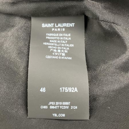  SAINT LAURENT スウェードジャケット クルミボタン レザー SIZE 46  ブラウン