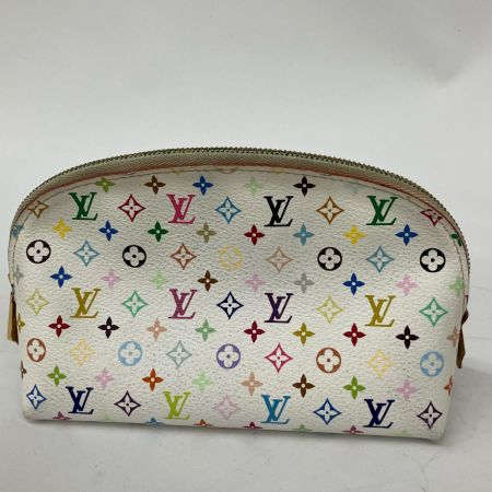 LOUIS VUITTON ルイヴィトン ポーチ モノグラム ポシェット・コスメティック M47354 ホワイト