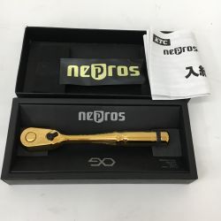 △△ KTC ケーティーシー nepros 9.5sqラチェットハンドル NBR390GL iPゴールド 箱付 Sランク