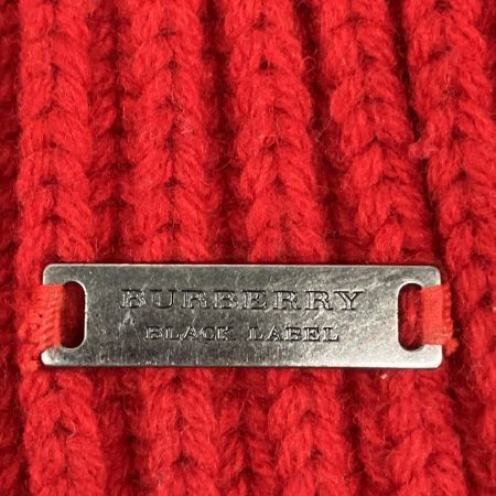  BURBERRY BLACK LABEL バーバリーブラックレーベル ニットダッフルコート size2 三陽商会 レッド