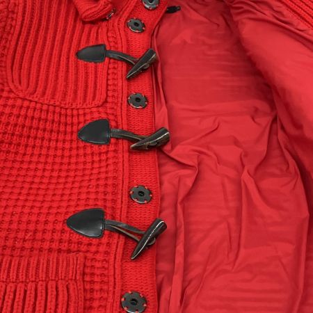  BURBERRY BLACK LABEL バーバリーブラックレーベル ニットダッフルコート size2 三陽商会 レッド