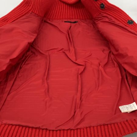  BURBERRY BLACK LABEL バーバリーブラックレーベル ニットダッフルコート size2 三陽商会 レッド