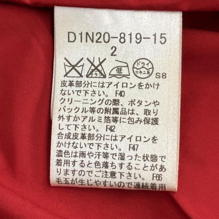  BURBERRY BLACK LABEL バーバリーブラックレーベル ニットダッフルコート size2 三陽商会 レッド