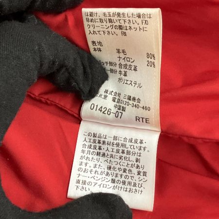  BURBERRY BLACK LABEL バーバリーブラックレーベル ニットダッフルコート size2 三陽商会 レッド