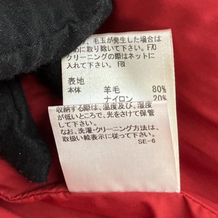  BURBERRY BLACK LABEL バーバリーブラックレーベル ニットダッフルコート size2 三陽商会 レッド