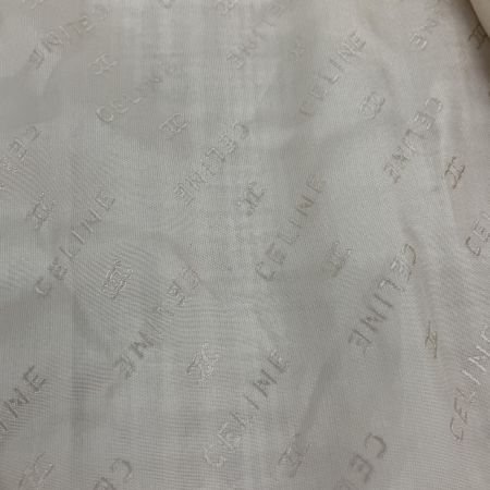  CELINE セリーヌ リネン混チェック柄セットアップダブルスーツ ヴィンテージ  40 アイボリー