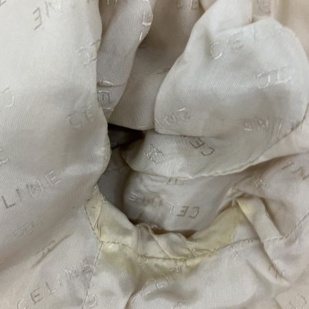  CELINE セリーヌ リネン混チェック柄セットアップダブルスーツ ヴィンテージ  40 アイボリー