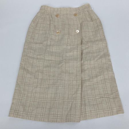  CELINE セリーヌ リネン混チェック柄セットアップダブルスーツ ヴィンテージ  40 アイボリー