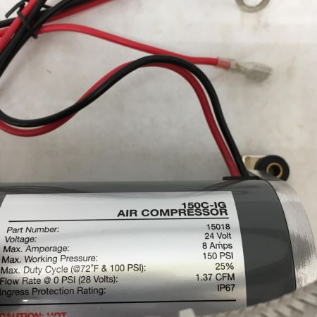   エアコンプレッサー 150c-ig VIAIR 24V コンプレッサーキット インタークーラーヘッド付き 150c-ig