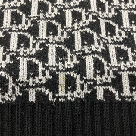  Christian Dior クリスチャンディオール PRET-A-PORTER トロッター 総柄 ベスト ヴィンテージ C-TK-286 ブラック×ホワイト