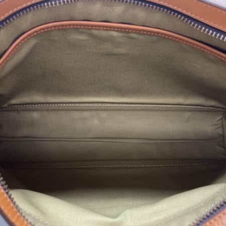  Somes Saddle ソメスサドル セカンドバッグ レザー×キャンバス  ブラウン×ネイビー