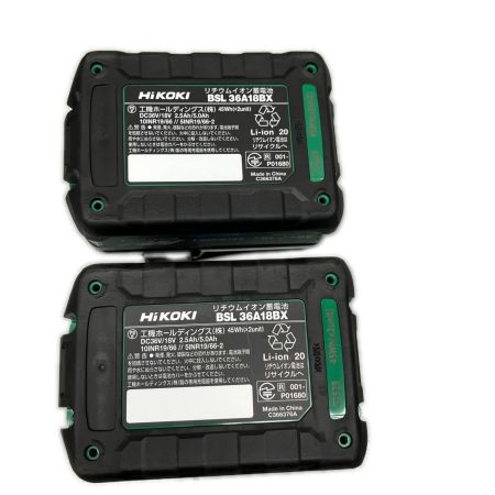  HiKOKI ハイコーキ インパクトドライバ ブラック充電器・充電池2個・ケース付 36v 2.5Ah J8500313 WH36DD