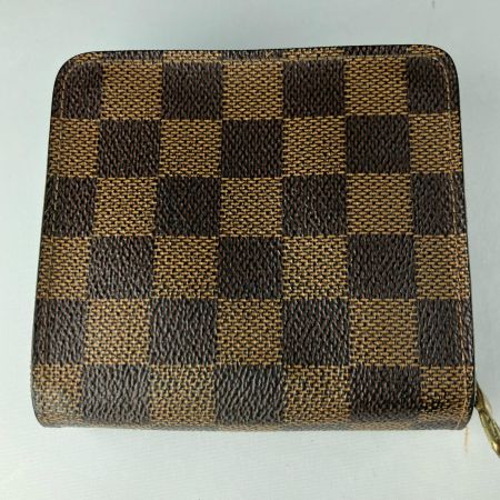 LOUIS VUITTON ルイヴィトン 財布 ダミエ コンパクト・ジップ  N61668 ブラウン