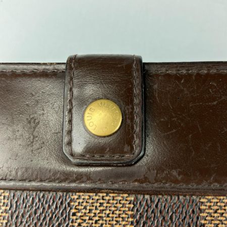  LOUIS VUITTON ルイヴィトン 財布 ダミエ コンパクト・ジップ  N61668 ブラウン