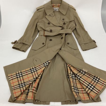  Burberrys バーバリーズ Burberrys 薄玉虫 トレンチコート ノバチェック 白タグ 90sヴィンテージ FD082-039-41 C-TK83 カーキ